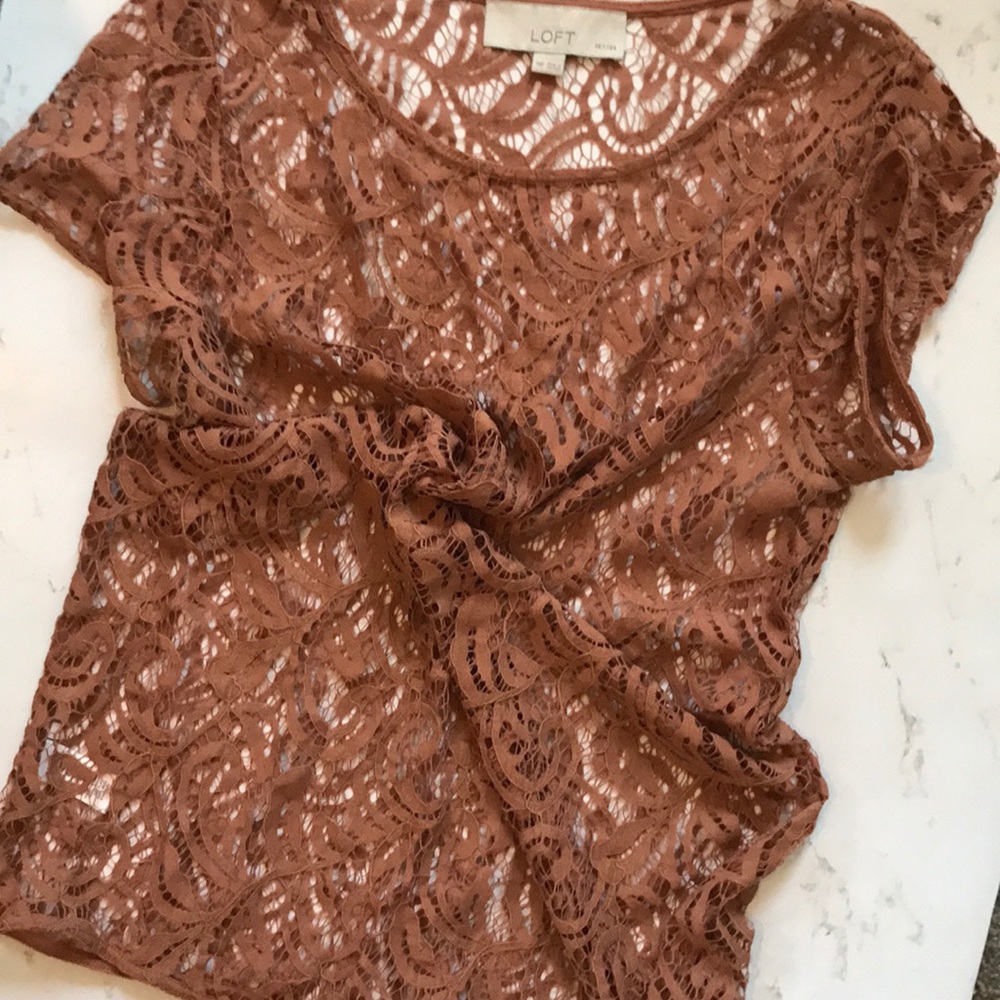 LOFT Crochet Lace Top